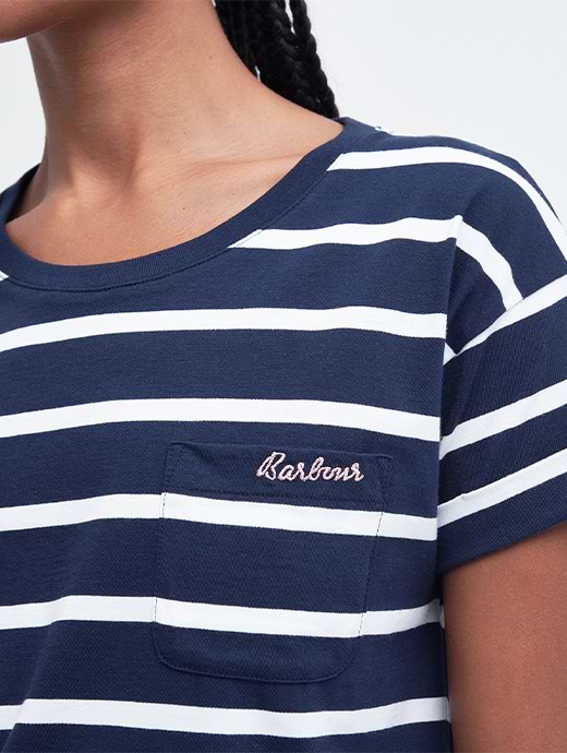 Barbour t sale shirt womens Blue
