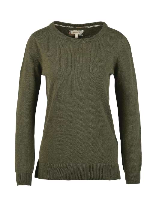 Barbour sweater womens olive online
