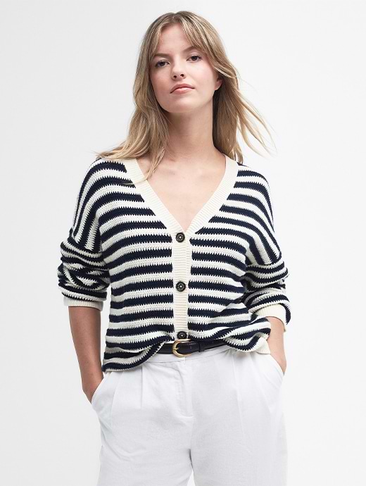 Barbour sales cardigan womens