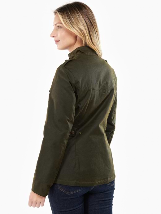 Barbour Winter Defence Waxed Cotton Jacket Olive/Classic | Griggs