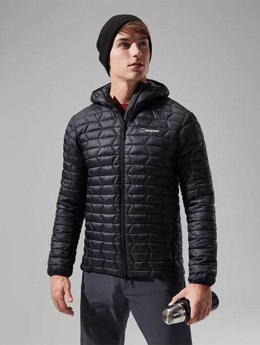 Berghaus Men’s Claggan Jacket With Attached Hood & 2 Zipped Hand Pockets, Insulated, Water