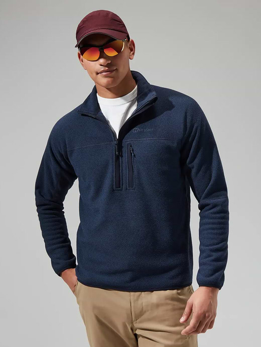 Berghaus men's half zip stainton fleece jacket clearance