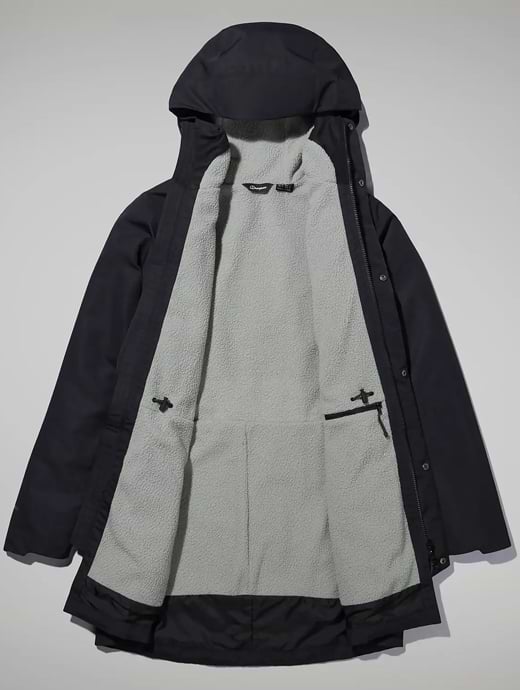 Berghaus Women's Foxghyll Hooded Parka Black/Grey