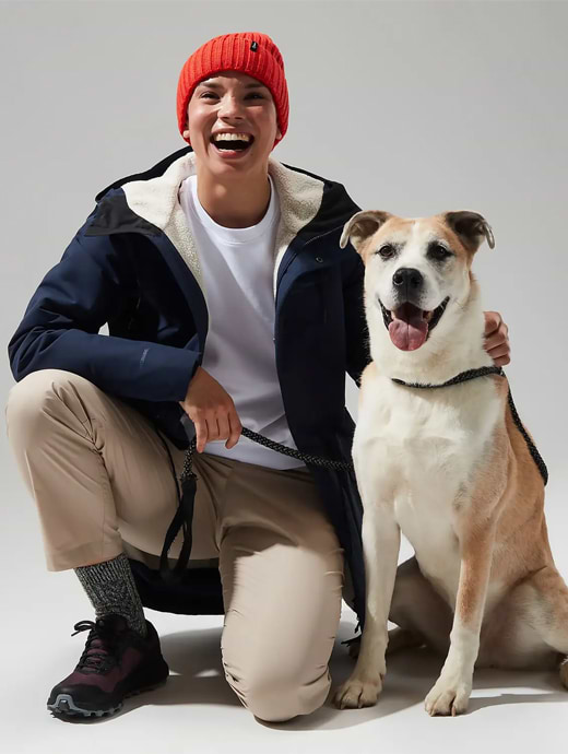 Berghaus Women's Foxghyll Hooded Parka Dark Blue/Natural