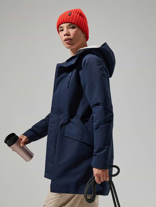 Berghaus Women's Foxghyll Hooded Parka Dark Blue/Natural