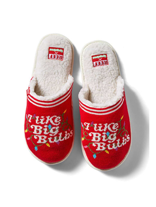 Reef x Tipsy Elves Slippers I Like Big Bulbs