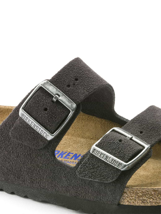 Velvet grey clearance suede birkenstock