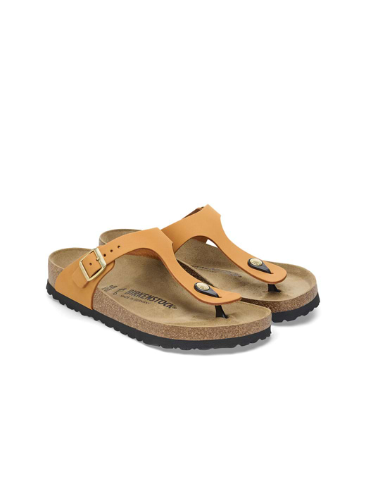 Birkenstock Arizona Birko Flor Nubuck Narrow Mocha White Griggs