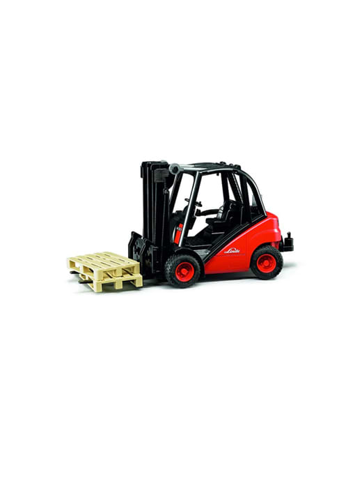 BRUDER Linde H30D Forklift & Pallets