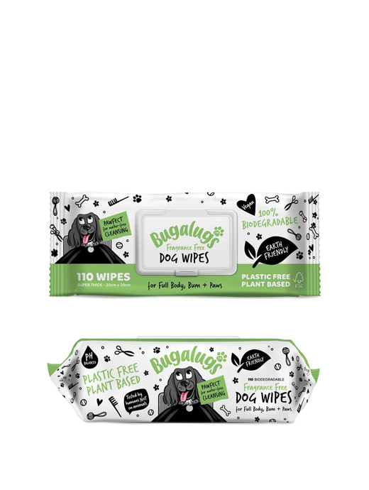 Bugalugs Pet Wipes Bio-Degradable 110 Pack