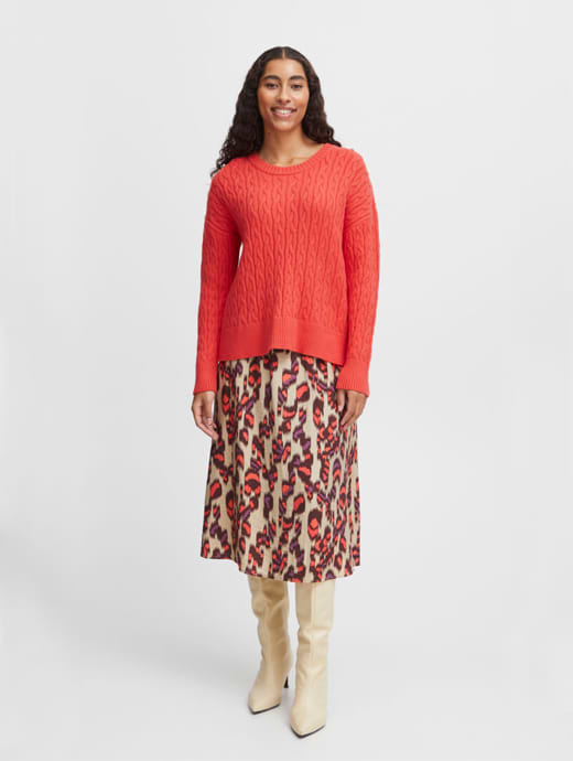 B Young Women's Bymanina Cable Jumper Cayenne