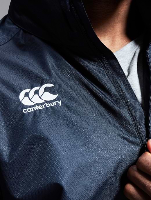 Canterbury full deals zip rain jacket
