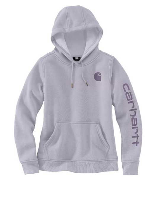 Carhartt Relaxed Fit Midweight Logo Sleeve Graphic Sweatshirt Lilac Haze