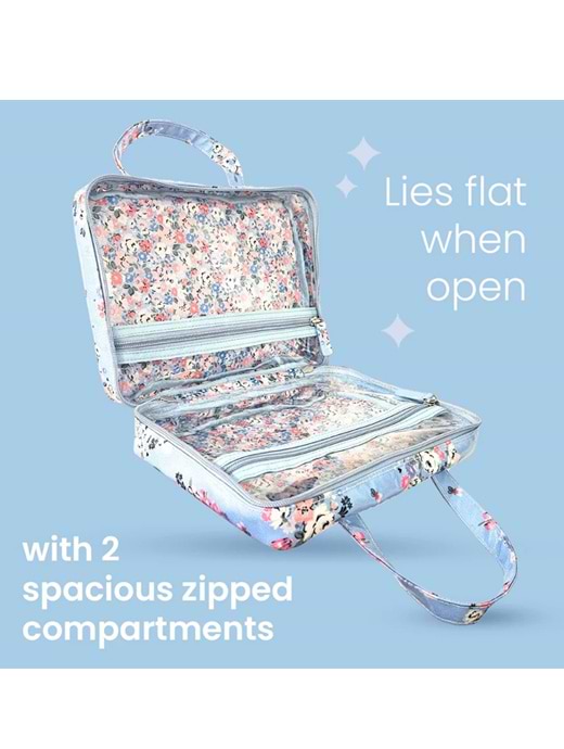 Cath Kidston Two Part Wash Bag with Handles Clifton Rose