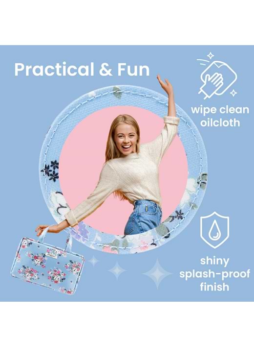 Cath Kidston Two Part Wash Bag with Handles Clifton Rose