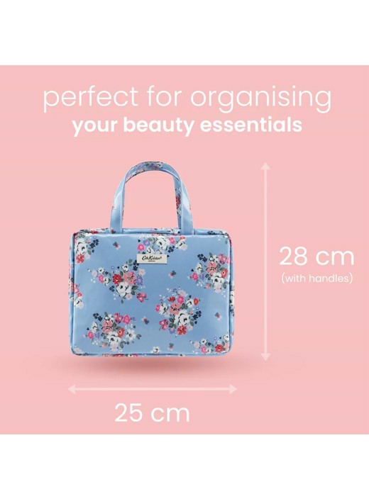 Cath Kidston Two Part Wash Bag with Handles Clifton Rose