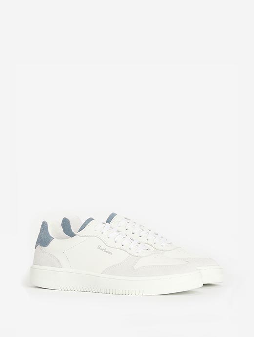 Barbour trainers white deals