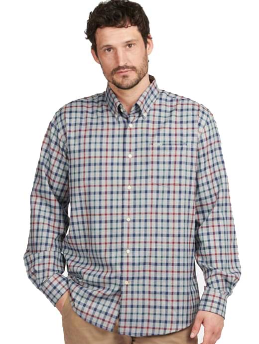 Barbour Men's Coll Thermo Shirt Grey Marl