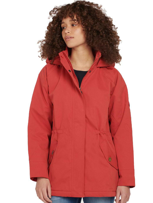 Barbour Women's Collywell Waterproof Jacket Flame Red/Red Clay