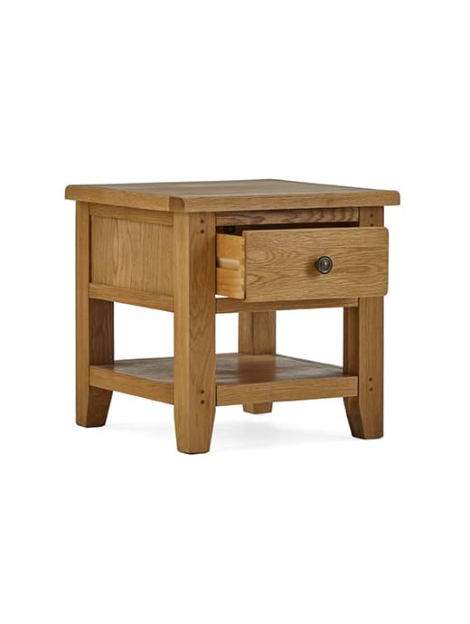 Burford Lamp Table with Drawer