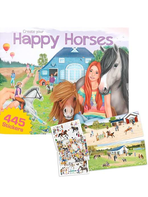 Create Your Happy Horses Colouring Book 