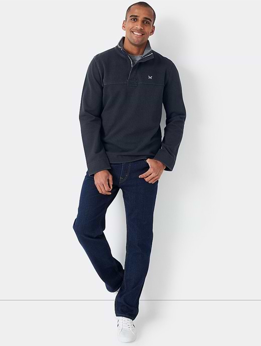 Barbour batten half zip sweatshirt cheap