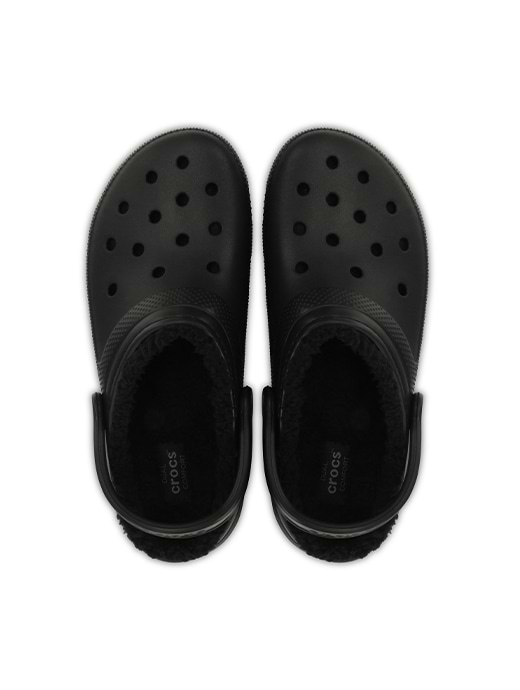 Crocs Unisex Classic Lined Clog Black
