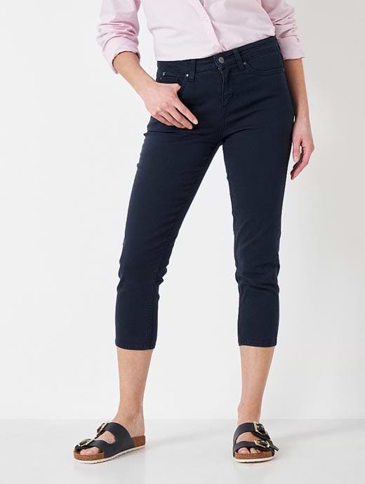 Crew Clothing Women's Cropped Jean Heart Navy