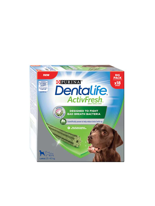 Dentalife Activfresh Large Dog Treat Dental Chews 18pk