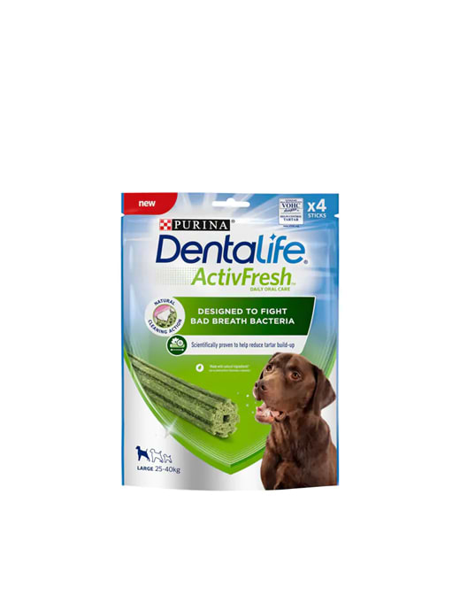 Dentalife Activfresh Large Dog Treat Dental Chews 4pk