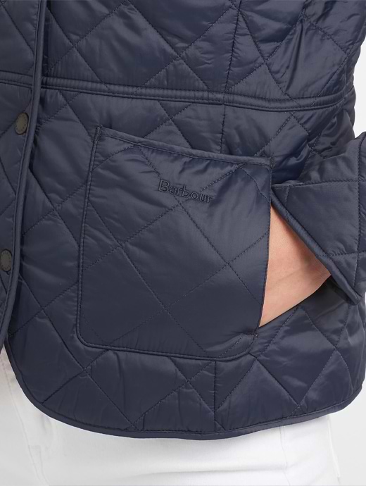 Barbour deveron cheap quilted jacket navy