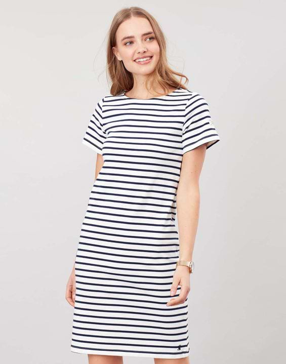 Joules navy stripe sales dress