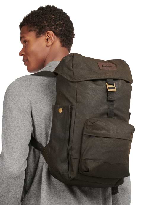 Barbour Essential Wax Backpack Olive