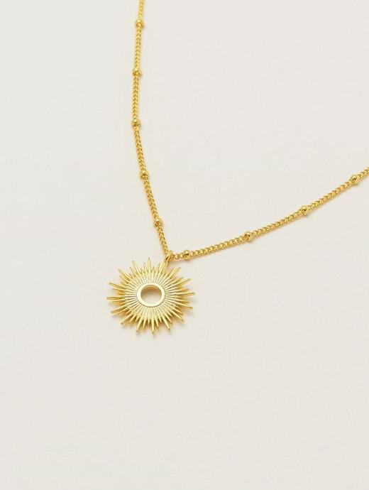 Estella Bartlett Full Sunburst Necklace Gold Plated 
