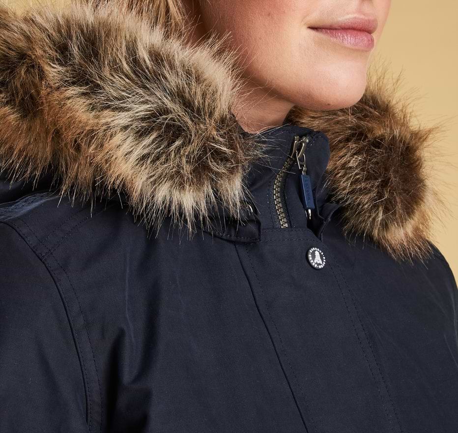 Barbour Ferryside Parka Jacket Navy
