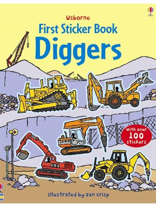 Usborne First Sticker Books: Diggers