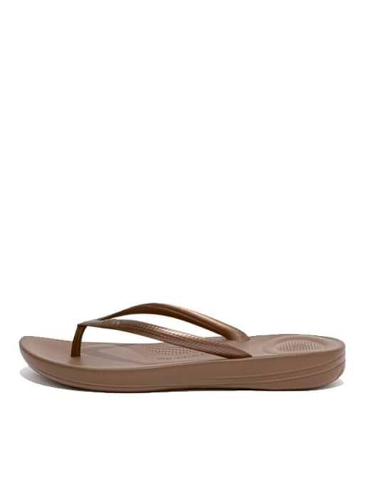 FitFlop Iqushion Ergonomic Flip Flops Bronze