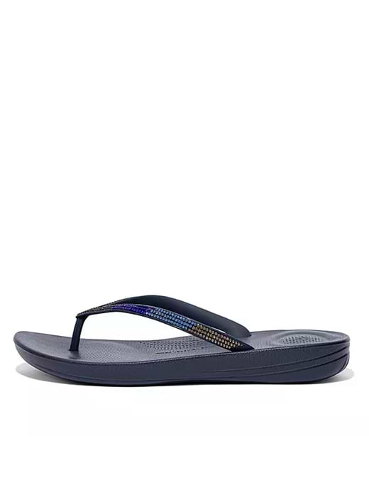 Fitflop Women's Iqushion Ombre Sparkle Flip Flops Midnight Navy