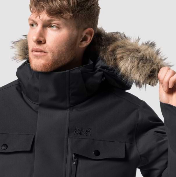 Jack Wolfskin Men s Glacier Bay Parka Jacket Black