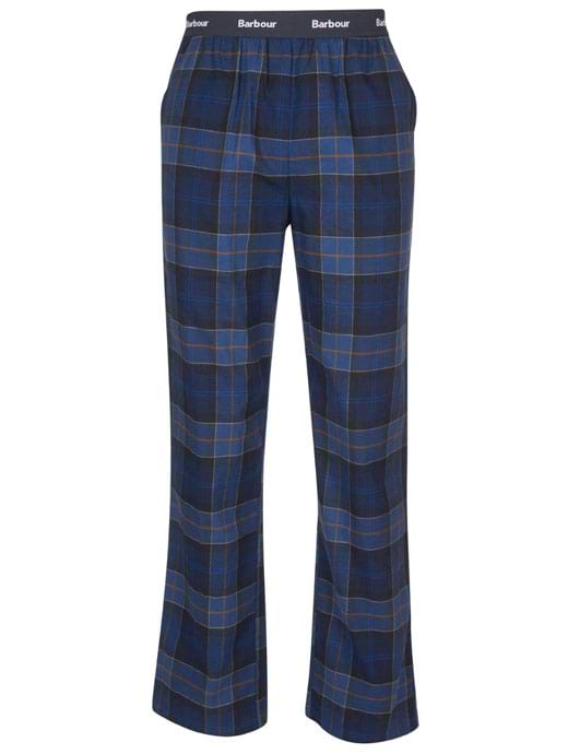 Tartan trousers with wool and cashmere pleats