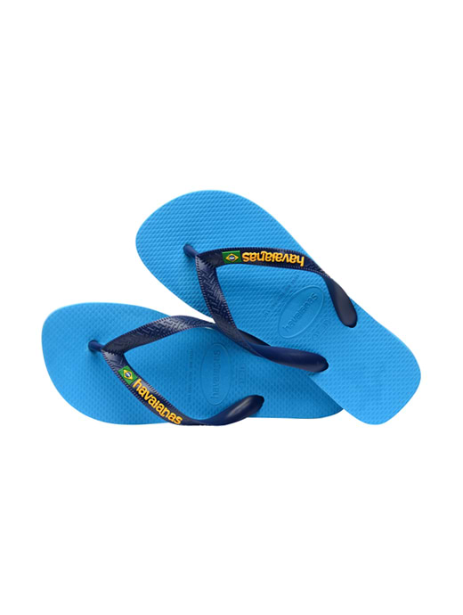 Turquoise havaianas top flip flops