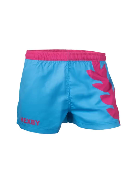 Hexby Unisex Ripstock Shorts Blue / Pink