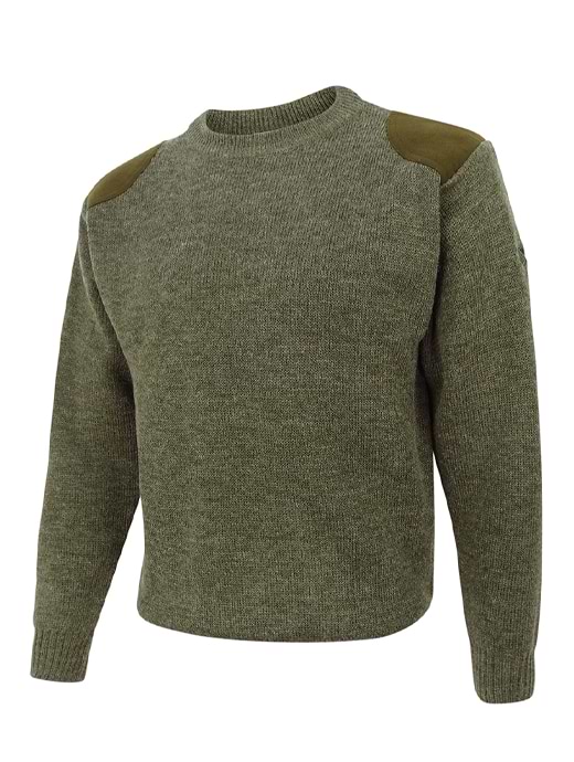Hoggs Of Fife Men's Melrose Hunting Pullover Soft Marled Green 