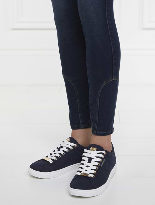 Holland Cooper Chelsea Court Trainer Ink Navy