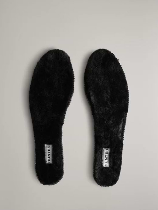 Hunter Luxury Shearling Insoles Black