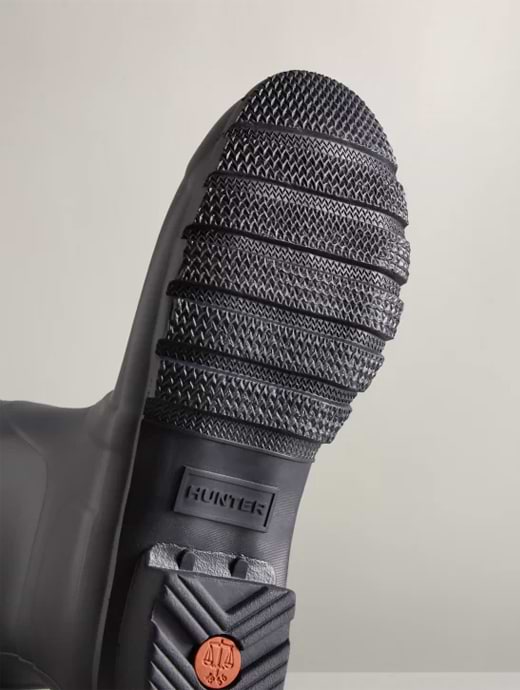 Silver short top hunter boots