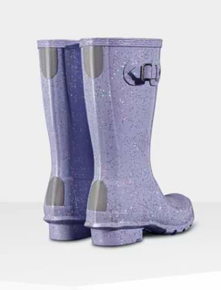 Purple glitter on sale hunter wellies