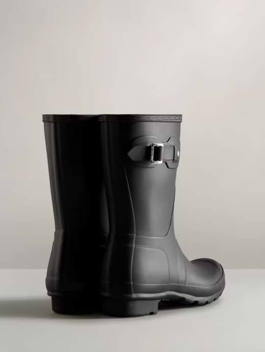 Short black rain best sale boots womens