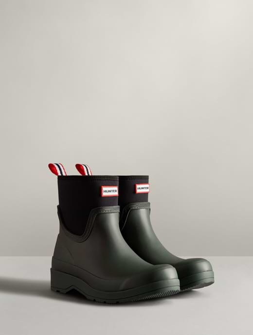 Hunter Women s Play Short Neoprene Boots Arctic Moss