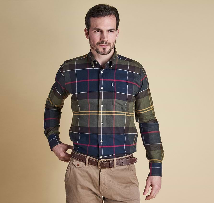 Barbour john shirt classic tartan clearance
